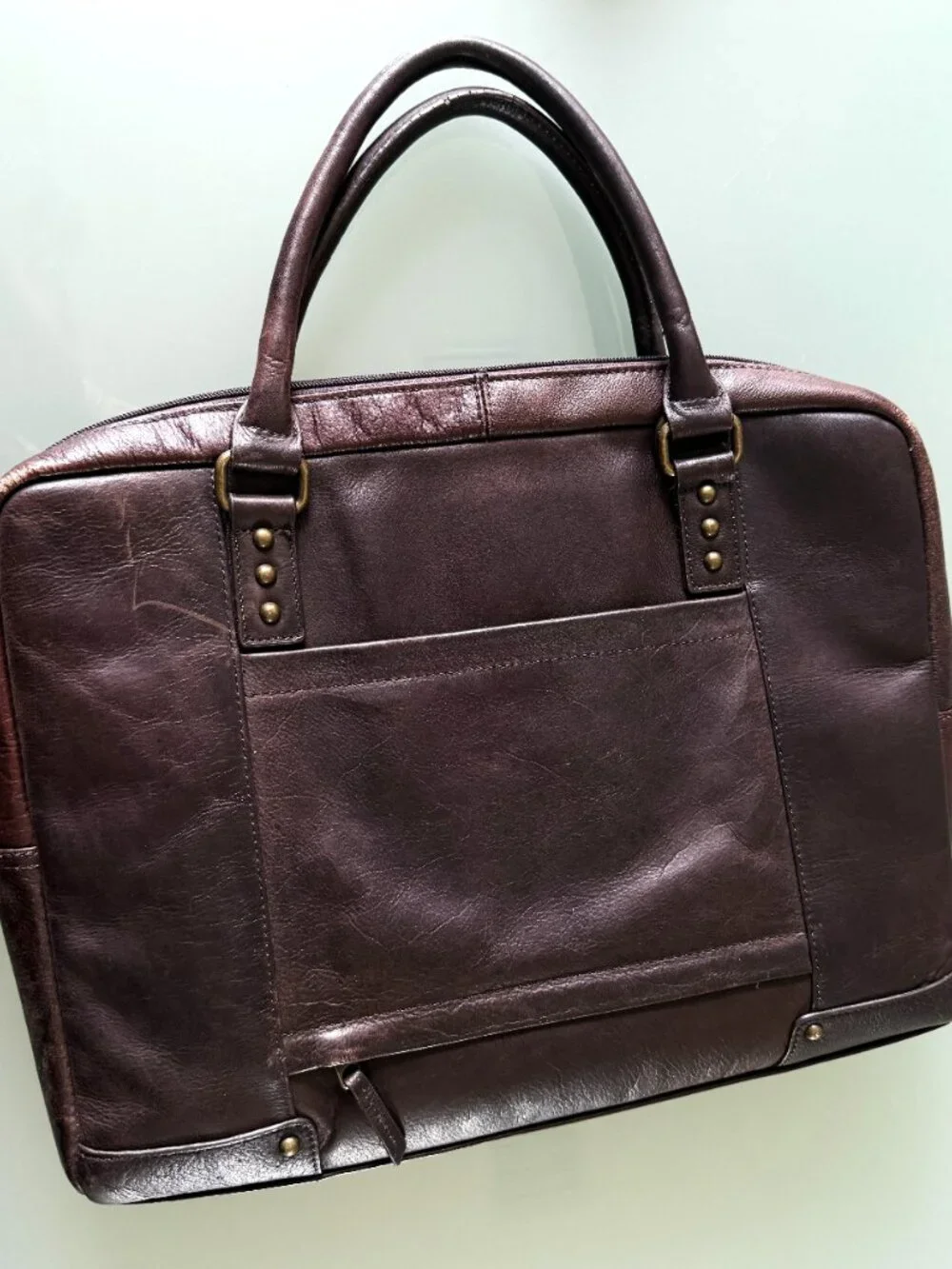 Samsonite Laptop bag Classic dark brown leather computer case handbag
